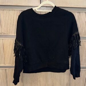 Zara Black Knit Top